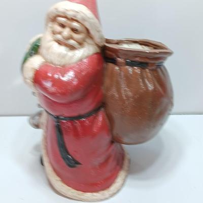 Large ceramic Santa with bag on his back