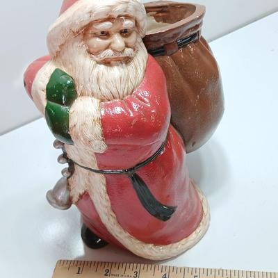Large ceramic Santa with bag on his back
