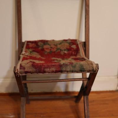 Antique Civil War Era Folding Camp Chair