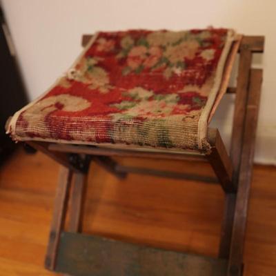 Antique Civil War Era Folding Camp Chair