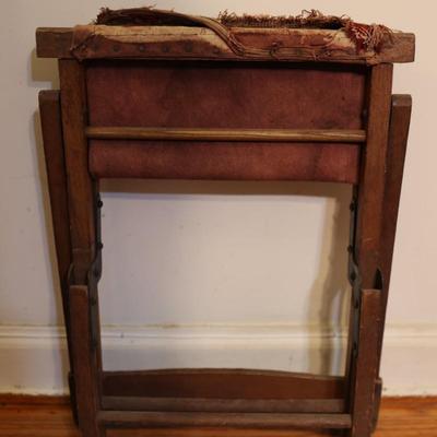 Antique Civil War Era Folding Camp Chair