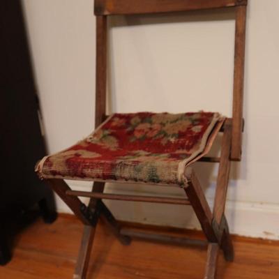 Antique Civil War Era Folding Camp Chair