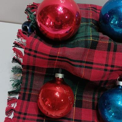 Colorful Glass ornaments - Shiny Brite - Made in USA