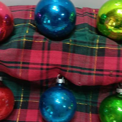 Colorful Glass ornaments - Shiny Brite - Made in USA