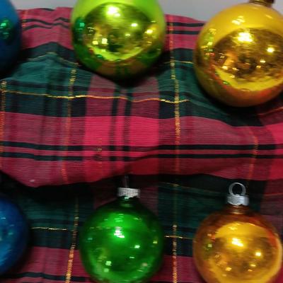 Colorful Glass ornaments - Shiny Brite - Made in USA