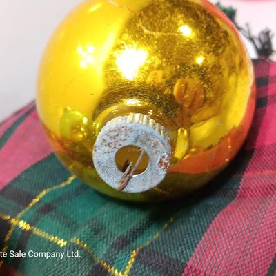 Colorful Glass ornaments - Shiny Brite - Made in USA