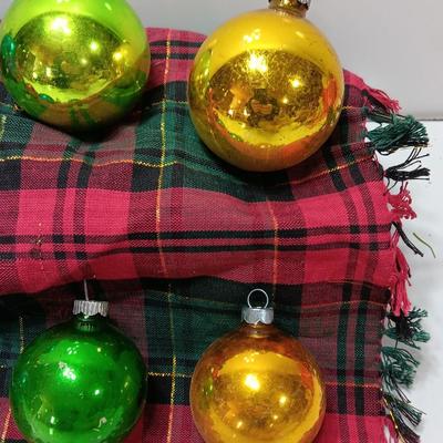 Colorful Glass ornaments - Shiny Brite - Made in USA