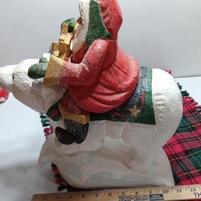 House of Hatten RARE Denise Calla 1995 Santa Claus Riding Polar Bear