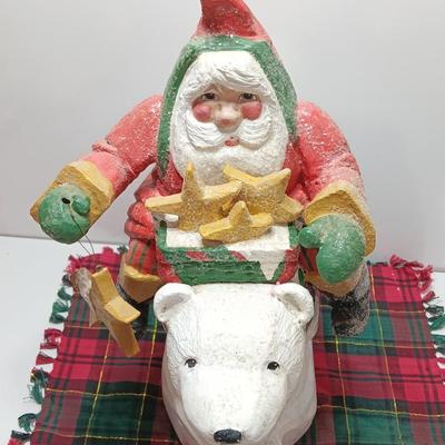 House of Hatten RARE Denise Calla 1995 Santa Claus Riding Polar Bear