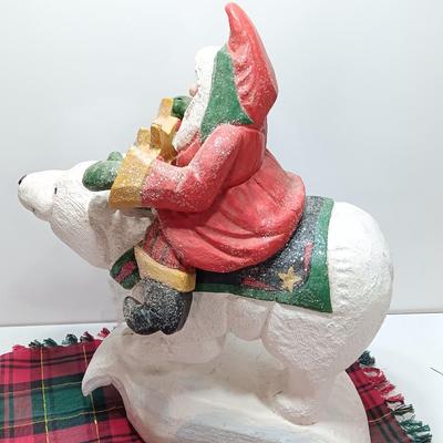 House of Hatten RARE Denise Calla 1995 Santa Claus Riding Polar Bear