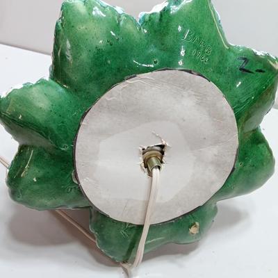 Working Vintage flocked 1966 ceramic tree 11"
