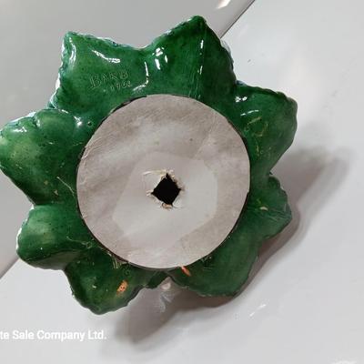 Working Vintage flocked 1966 ceramic tree 11"