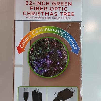 Standard plug or USB 32" Fiber optic Christmas Tree PERFECT FOR THE OFFICE!!