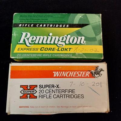 REMINGTON AND WINCHESTER RIFLE CARTRIDGES