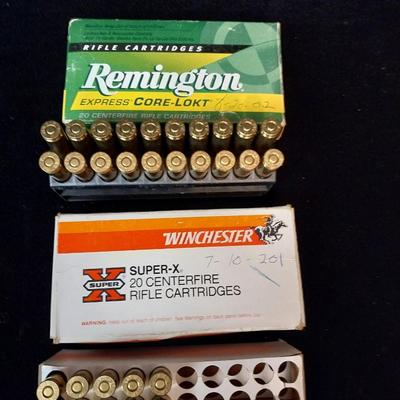 REMINGTON AND WINCHESTER RIFLE CARTRIDGES