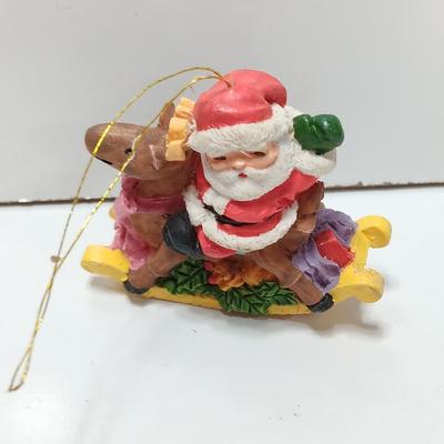 Christmas decorative figures - Santa collection - Santa in train