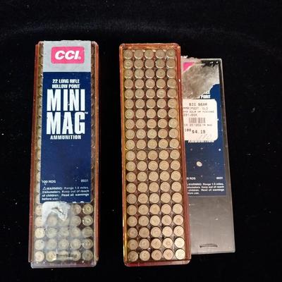 2 FULL BOXES OF .22 LONG RIFLE HOLLOW POINT ROUNDS