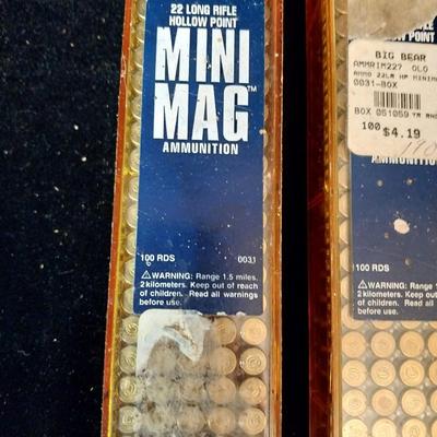 2 FULL BOXES OF .22 LONG RIFLE HOLLOW POINT ROUNDS