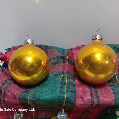 Multiple colored glass ornaments - Made in USA - Shiny Brite