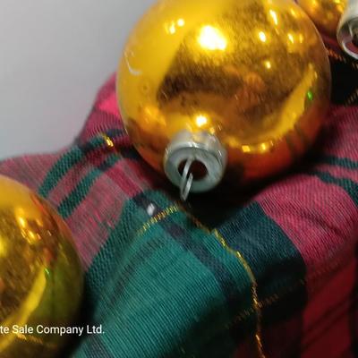 Multiple colored glass ornaments - Made in USA - Shiny Brite