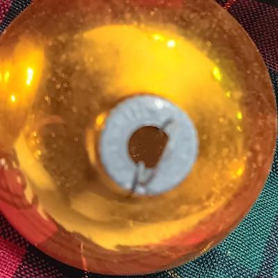 Green and Gold glass ornaments - Made in USA - Shiny Brite