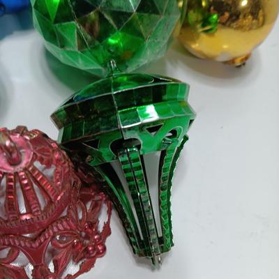 Plastic ornaments- bell - disco balls and stars - Bradford