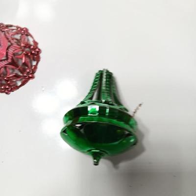 Plastic ornaments- bell - disco balls and stars - Bradford