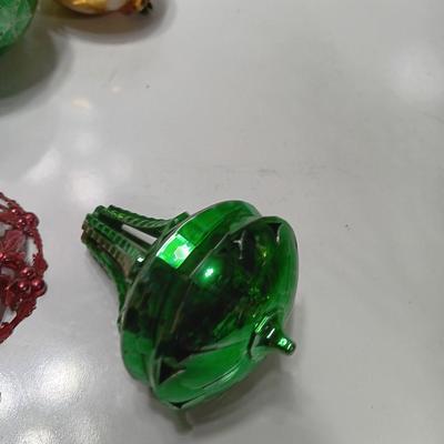 Plastic ornaments- bell - disco balls and stars - Bradford