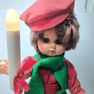 Christmas boy with light up candle