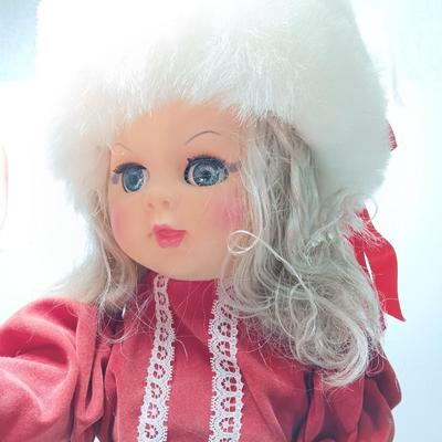 Animated Christmas girl with light up candle