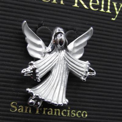 New Lauren Kelly San Francisco Angel with Wings Lapel Pin