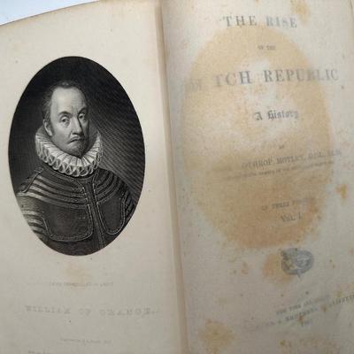 The Rise of Dutch Republic Three (3) Volume Set, 1883.