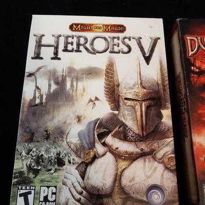 HEROES V AND DUNGEON SIEGE II PC CD-ROM GAMES RATED MATURE