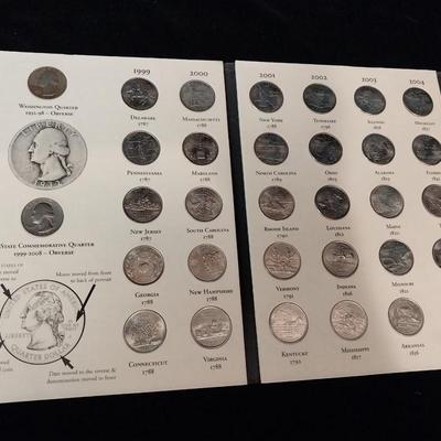 COMPLETE COLLECTION OF FIFTY STATES QUARTERS 1999-2008