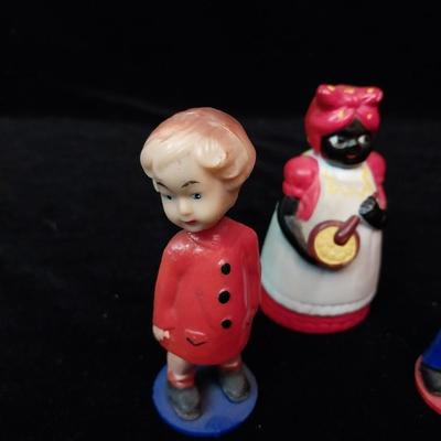 EARLY VINTAGE BOBBLEHEAD BOY & GIRL WITH A TOOTHPICK HOLDER