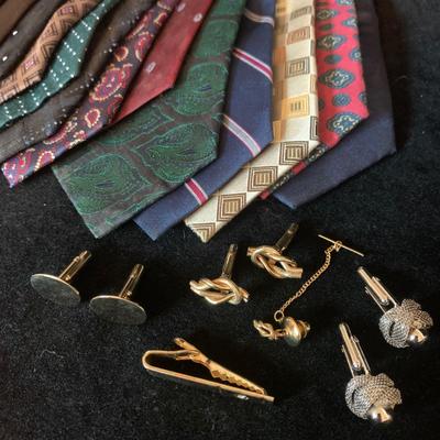 Cufflinks (Inc. Sterling), Tie Clip, & Tie Collection (MB-MG)