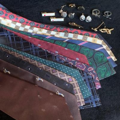 Cufflinks (Inc. Sterling), Tie Clip, & Tie Collection (MB-MG)