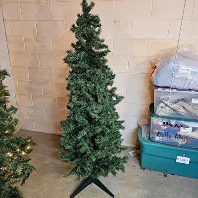 Pair of Slim Christmas Trees  (S1-JS)