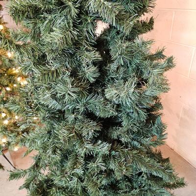 Pair of Slim Christmas Trees  (S1-JS)