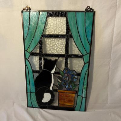 Stained Glass Cat Window Hanging & More (LR-MG)