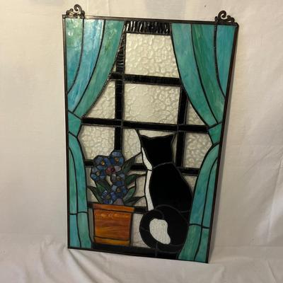 Stained Glass Cat Window Hanging & More (LR-MG)