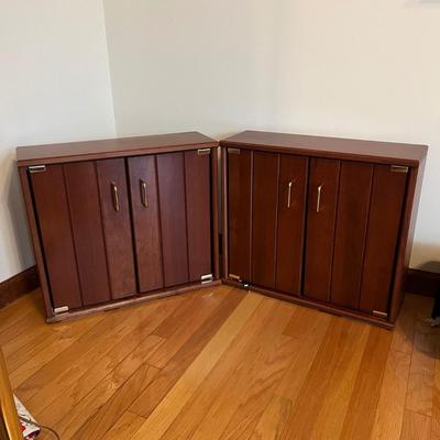 Pair of Wooden Matching Cabinets (LR-MG)
