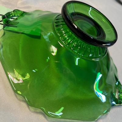 Cambridge Glass Green footed plate