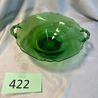 Cambridge Glass Green footed plate