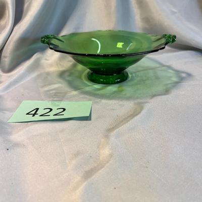Cambridge Glass Green footed plate