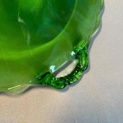 Cambridge Glass Green footed plate