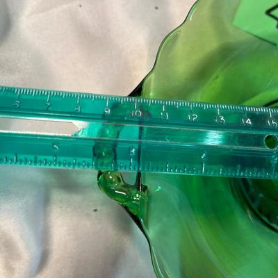 Cambridge Glass Green footed plate