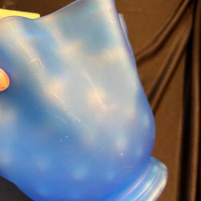 Overlay Glass Handkerchief Vase