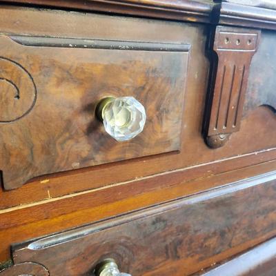 Renaissance Marble Top Step Down Dresser