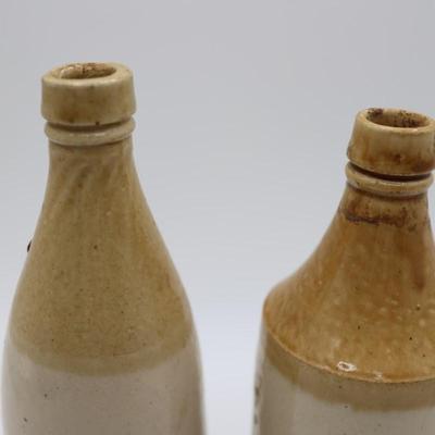 Two (2) Antique Stoneware Bottles